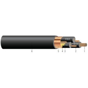 Cable de Energía estañado 3/C 2000V XLPE RHH/RHW-2 VFD - Mabelec